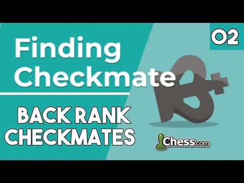 02. Back Rank Checkmate [Finding Checkmate] Chess com