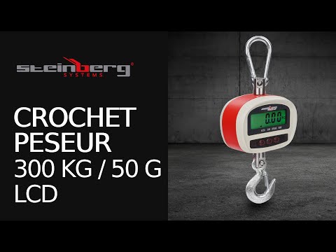 Vidéo - Crochet peseur - 300kg / 50g - LCD