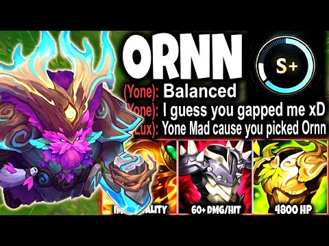 My S+ Immortal Ornn Teaching a YONE How to CARRY from Top Lane 🔥 LoL Ornn s12 Gameplay