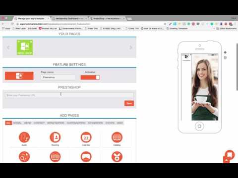 Mobimatic App Builder - Pretashop Feature