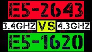 XEON E5-2643 VS E5-1620
