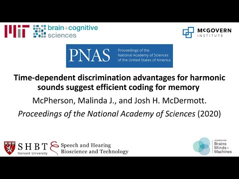 Video Abstract: Time-dependent discrimination advantages for harmonic sounds