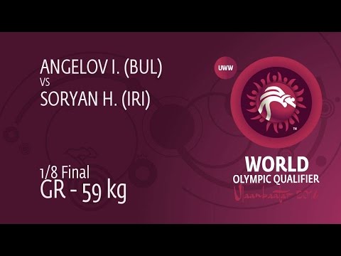 1/8 GR - 59 kg: I. ANGELOV (BUL) df. H. SORYAN (IRI), 9-4