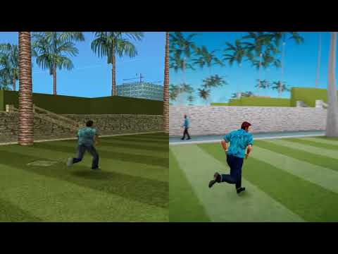 GTA Vice City 2002 vs 2021 REMASTER 4k 60fps Next Gen Real Life Graphics Ray Tracing GTA 5 PC Mod