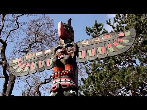 Totem Poles of Victoria and Vancouver, British Columbia, Canada (National Indigenous People's Day)
