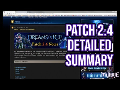 FFXIV 2.4 0423 Patch 2.4 Detailed Summary