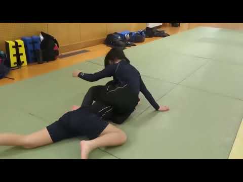 中学女子ノーギ柔術スパーリング