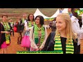 CHILD AFRICA CHILDREN GIVE A WARM WELCOME TO THE BETTER GLOBE VISITORS AT THE CHILD AFRICA FUNCTION