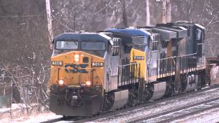 preview picture of video 'A CSX Train Meet At Thomas'