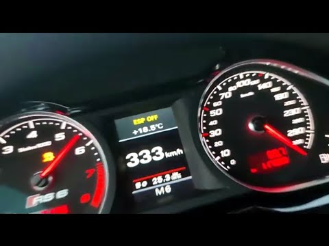 Audi RS6 V10 0-333kmh Top Speed 750PS Acceleration
