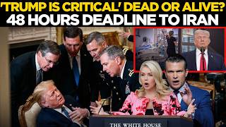 White House LIVE| 'TRUMP IS CRITICAL' ANYTHING CAN HAPPEN NOW! 48 HOURS DEADLINE TO IRAN | US News 