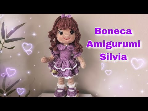 Boneca amigurumi Silvia ( 1⁰ parte do passo a passo)
