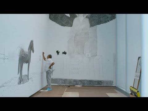Whitney Snapshot: Henry Taylor's Wall Drawing