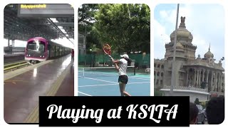Download lagu Playing at KSLTA (Cubbon park)| namma metro | vlog! #tennis #vlog mp3