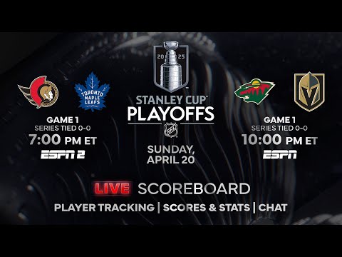 2025 NHL Playoffs - Game 1: Wild vs Golden Knights and Senators vs Maple Leafs