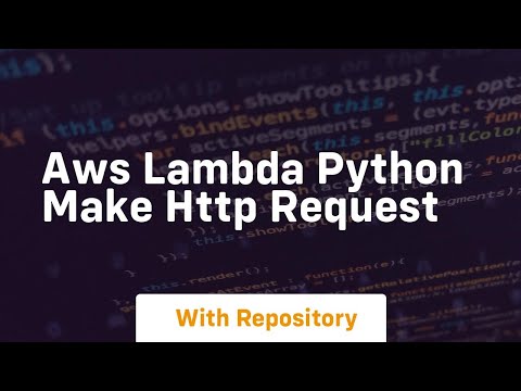 Aws Lambda Python Make Http Request