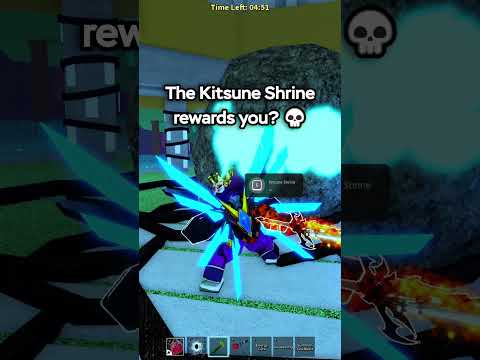 the kitsune shrine rewards you? 😱 #bloxfruits #fyp #shorts #viralvideo