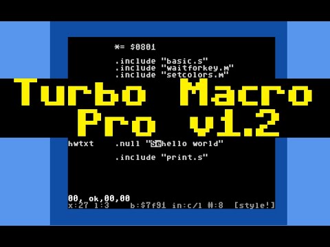 Turbo Macro Pro v1.2 - Getting up and running with an easy to use and powerful C64 assembler.