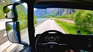 POV Driving Scania S560 - Andalsnes, Road 136