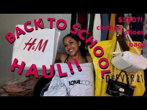 HUGE BACK TO SCHOOL TRY ON HAUL 2019! College Freshman | Fashion Nova, Forever 21, H&M, Shein Video