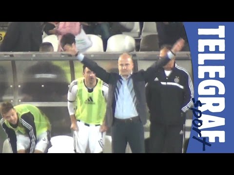 Marko Nikolić iščekuje kraj derbija i slavi i pobedu, 147. derbi Partizan - Crvena zvezda 1:0