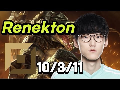 Renekton vs Aatrox TOP Rank KR Challenger Patch 12.16