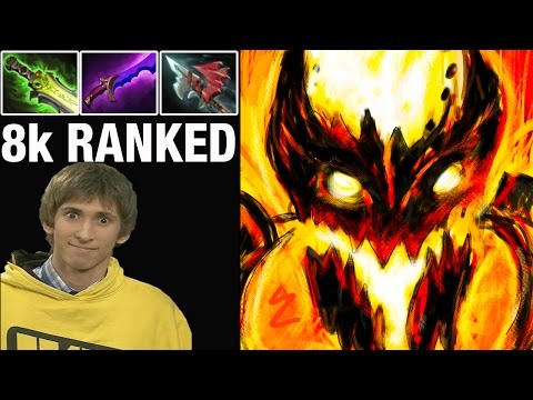 Dendi 8100 MMR Plays a ranked with Shadow Fiend - Dota 2