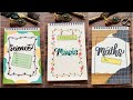 5 Ways to Make Beautiful Front Pages ♥️ | DIY Notebook Cover Designs | NhuanDaoCalligraphy
