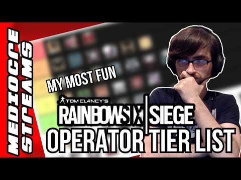 Most Fun Rainbow Six Siege Operator Tier List | Mediocre Streams
