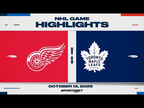 NHL Highlights | Red Wings vs. Maple Leafs - Oct 13, 2025