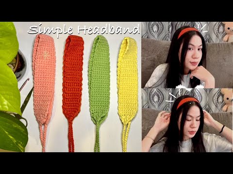How To Crochet Headband Tutorial | Crochet Simple Headband For Beginners