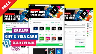 How to create a Gift Card, Virtual Visa Card Selling Wordpress Ecommerce Website