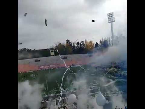 "Recibimiento La Banda Del Expreso Godoy Cruz vs Belgrano" Barra: La Banda del Expreso &bull; Club: Godoy Cruz