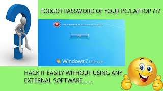 Have you Forgot your Computer / Laptop password? open it easily without using any external software