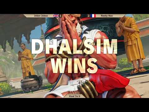Nasty Nas ( Balrog) vs JokerJokez (Dhalsim) FT5 - WANTED SFV Ep25