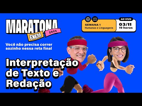 🏁MARATONA ENEM 2025 | Aula 01: Ciências Humanas e Linguagens