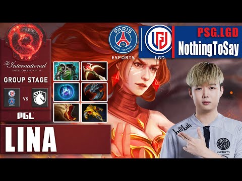 PSG.LGD vs LIQUID | NOTHINGTOSAY PERFECT LINA 15 KILLS TO WIN | GROUP STAGE - THE INTERNATIONAL 2022