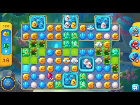 Fishdom 5832 Super Hard Level - 13 moves - NO BooSTERS