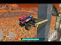 Crazy Monster Bus Stunt Race 2 quot map Volcano quot 4x