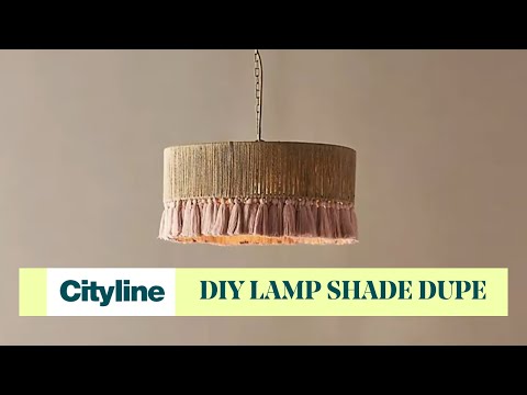 A DIY Anthropologie lamp shade dupe for $50
