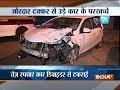 Speeding car hits divider in Mumbai, 4 injured