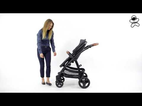 Cybex Leotie Lux Smoky Anthracite + Aton 5 Bērnu Ratiņi 3in1