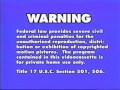 Word Entertainment FBI Warnings 1994 2000