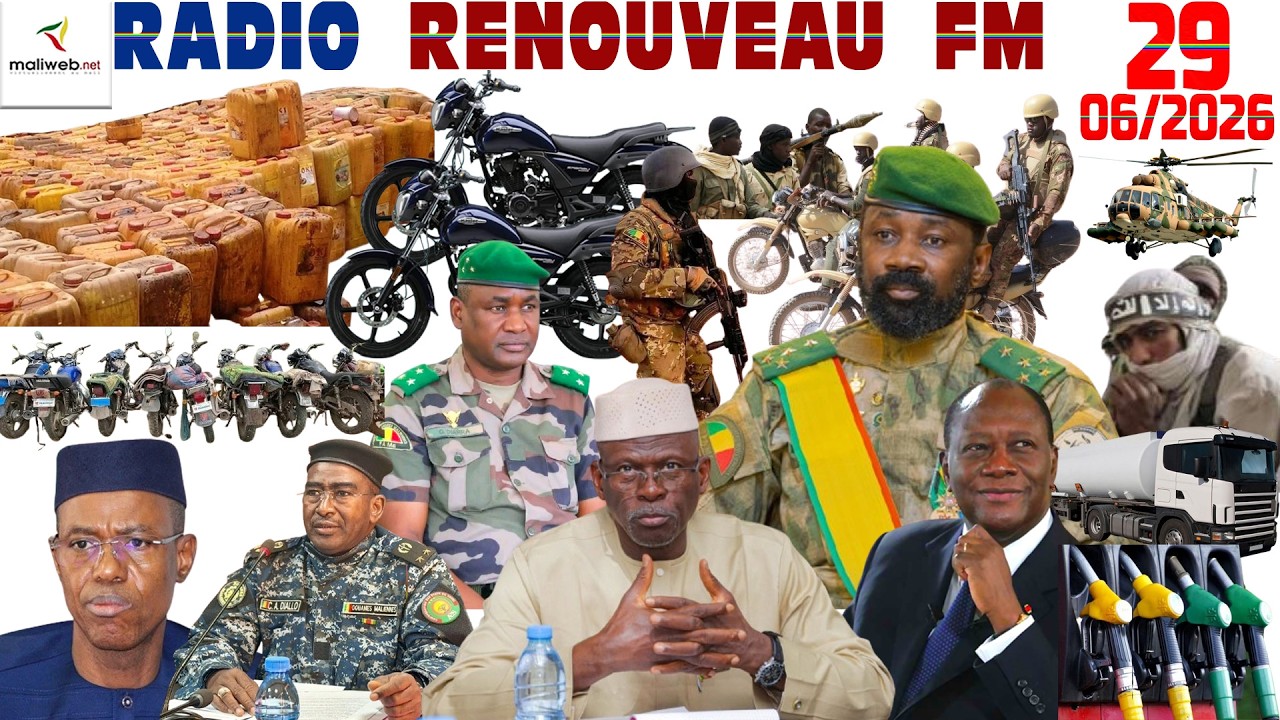 La Revue de Presse de la RADIO RENOUVEAU FM du 29 Juin 2026