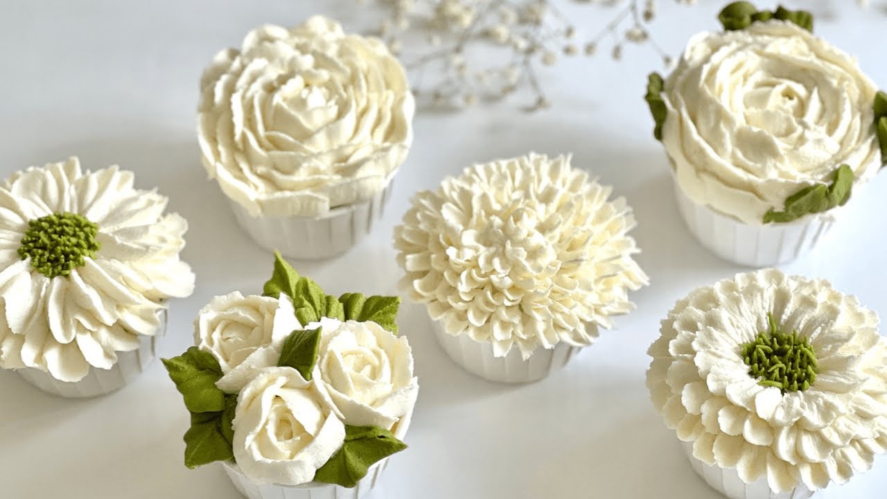 Wedding Cupcakes Aren't Hard To Decorate! I Will Show You How Step By Step - ZIBAKERIZ