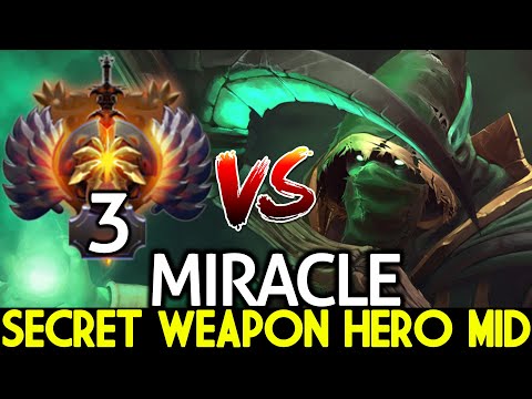 MIRACLE [Necrophos] Secret Weapon Hero Against Top-3 Rank Mid Dota 2