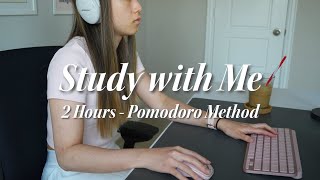 2 Hour Study/Work with Me | Pomodoro Method | Lo-Fi/Jazz