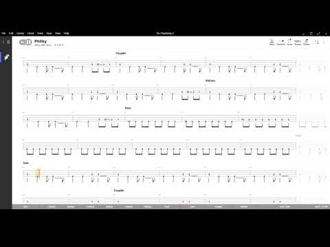 Philby ( Rory Gallagher ) ,Tablatura e base Senza Basso - Backing bass track - NO BASS