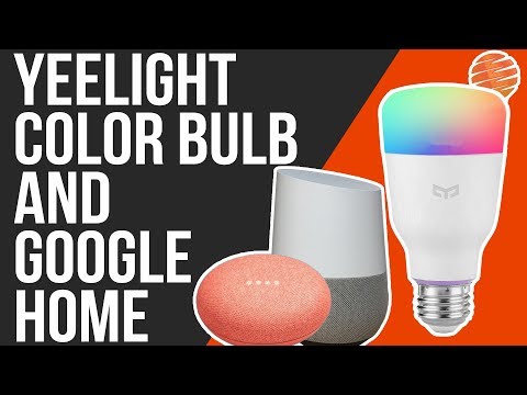 Google Home With Yeelight Color Bulb - With Flow Capability