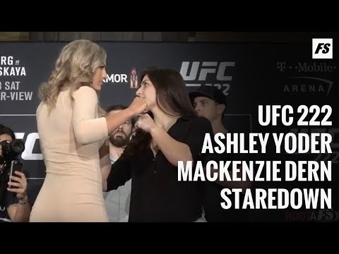 UFC 222 staredown: Ashley Yoder vs. Mackenzie Dern